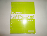 1991 Suzuki LTF230 LT F230 Service Repair Shop Manual MINOR DAMAGE FACTORY OEM