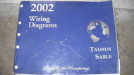 2002 FORD TAURUS MERCURY SABLE Electrical Wiring Diagram Service Shop Manual OEM