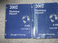 2002 Ford F-150 F150 TRUCK Service Shop Repair Manual Set OEM FACTORY 2 VOLUME