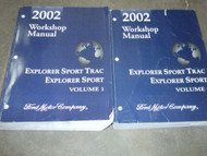 2002 Ford Explorer Sport Trac Service Shop Repair Manual Set FACTORY 02 BOOKS