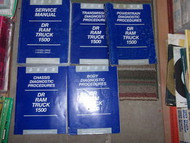 2002 DODGE RAM TRUCK 1500 Shop Service Manual Set W DIAGNOSTICS BOOKS OEM MOPAR