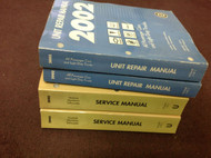 2002 CHEVY VENTURE PONTIAC MONTANA SILHOUETTE Service Repair Manual Set W UNIT B