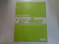 1988 Suzuki LT230S Service Manual Supplement LT230S DAMAGED STAINED OEM FACTORY