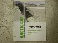 2002 2003 Arctic Cat Bearcat Wide Track Touring Trail Service Repair Manual x