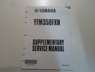 2001 Yamaha YFM350FXN Supplementary Service Manual FACTORY OEM BOOK 01 DEAL