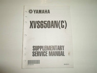 2001 Yamaha XVS650AN (C) Supplementary Service Shop Manual FACTORY OEM BOOK 01