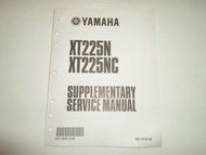 2001 Yamaha XT225N XT225NC Supplementary Service Manual FACTORY OEM BOOK 01
