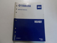 2001 Yamaha VK540EF Service Repair Shop Manual FACTORY OEM BOOK 01 DEALERSHIP