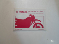 2001 Yamaha tips practice guide for the highway motorcyclist Manual WATER DAMAGE