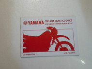 2001 Yamaha tips practice guide for the highway motorcyclist Manual LIT116261744