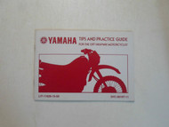2001 Yamaha tips practice guide for the highway motorcyclist Manual LIT116261550