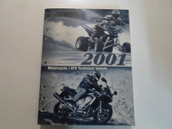 2001 Yamaha Motorcycle ATV Technical Update Shop Manual OEM FACTORY BOOK 01