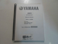 2001 Yamaha Model YJ50RN Service Repair Shop Manual SPIRAL BACK FACTORY OEM 01