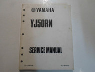 2001 Yamaha Model YJ50RN Service Repair Shop Manual FIRST EDITION FACTORY OEM 01