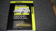 2001 TOYOTA ECHO Service Repair Shop Workshop Manual Book OEM FACTORY