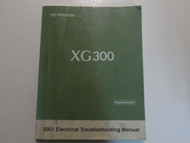 2001 HYUNDAI XG300 Electrical Wiring Diagram Manual Supplement FACTORY WORN OEM