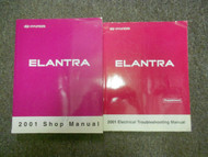 2001 HYUNDAI ELANTRA Service Repair Shop Manual SET W Wiring Diagrams Book New