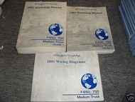 2001 Ford F-650 750 Medium Truck Service Shop Repair Manual Set W EWD FACTORY