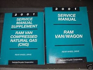2001 DODGE RAM VAN WAGON Service Repair Shop Manual Set INC SUPPLEMENT
