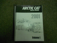 2001 Arctic Cat Service Repair Shop Manual Volume I FACTORY OEM BOOK 01 DEAL