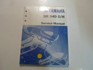 2000s Yamaha SR 540 G/H G H Service Repair Shop Manual FACTORY OEM NEW