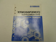 2000 Yamaha YFM350FXM (c) Supplementary Service Manual FACTORY OEM BOOK 00
