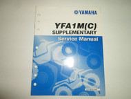 2000 Yamaha YFA1M (C) Supplementary Service Manual FACTORY OEM BOOK 00 DEAL