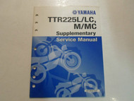 2000 Yamaha TTR225L LC M MC Supplementary Service Manual FACTORY OEM BOOK 00 x