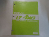 1988 Suzuki LT-4WD Supplementary Service Manual FACTORY OEM BOOK 88 DEALERSHIP