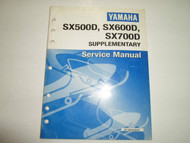 2000 Yamaha SX500D SX600D SX700D Supplementary Service Manual FACTORY OEM 00
