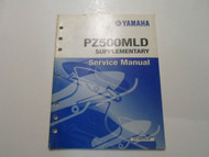 2000 Yamaha PZ500MLD Snowmobile Service Repair Supplementary Manual FACTORY OEM