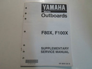 2000 Yamaha Marine Outboard F80X F100X Supplementary Service Manual WATER DAMAGE
