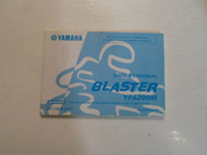 2000 Yamaha Blaster YFS200M Owners Manual FACTORY OEM DEALERSHIP BOOK 00