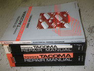 2000 Toyota TACOMA TRUCK Service Shop Repair Manual Set FACTORY W EWD + TRANS BK