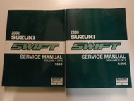 2000 Suzuki Swift Service Shop Manual FACTORY BOOK 00 2 VOLUME SET BRAND NEW OEM
