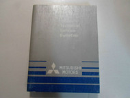 2000 MITSUBISHI Technical Service Bulletins Repair Shop Manual FACTORY OEM 00
