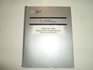 2000 Mercedes Benz 129 170 202 208 210 Technical Training Reference Manual OEM