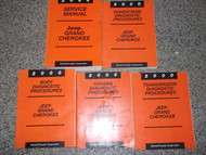 2000 Jeep Grand Cherokee Service Repair Manual Set OEM FACTORY DEALERSHIP x mopa