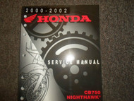 2000 2001 2002 Honda CB750 NIGHTHAWK Service Repair Shop Factory Manual NEW