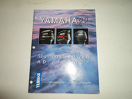 1999 Yamaha Outboards Marine Power AD Planner Manual FACTORY OEM BOOK 99 DEAL