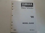 1999 Yamaha Marine Water Vehicle Model Guide Manual FACTORY OEM BOOK 99 DEAL