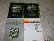 1999 Toyota LAND CRUISER Service Repair Shop Manual Set OEM FACTORY 4 BOOKS EWD