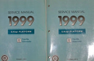 1999 Cadillac DeVille Eldorado Service Shop Repair Manual Set W TRANS UNIT 4 BKS