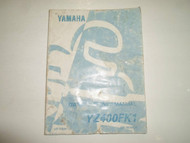 1998 Yamaha YZ400FK1 Owners Service Repair Shop Manual WATER DAMAGED OEM DEAL 98