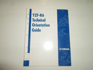 1998 Yamaha YZFR6 Technical Orientation Guide Manual FACTORY OEM BOOK 98 DEAL