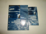 1998 Yamaha Marine Technical Guide Tune Up Specs Manual 2VOL SET WATER DAMAGED
