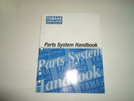 1998 Yamaha Genuine Parts & Accessories Parts System Handbook Manual FACTORY OEM