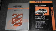 1998 Toyota Tercel Service Shop Repair Manual Set FACTORY W Electrical Diagram