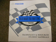 2003 Mazda Technology Resources Student Materials Material Manual 03
