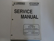 1998 Mercury 20 Jet 20 25 Marathon SeaPro Service Repair Manual STAINS FACTORY